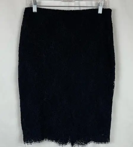 Ralph Lauren Lauren  Sheer Black Lace Party Event Pencil Skirt NWT Size 4