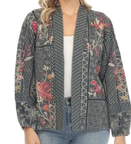 Johnny Was Embroidered Viviana Bishop Sleeve Kimono NWT