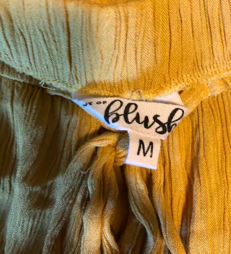Blush Mustard Yellow Medium Romper