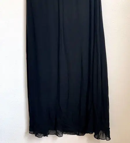 Tadashi Shoji Vintage Tadashi Collection Y2K Sequin Halter Gown in Black