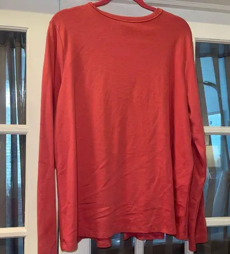 Denim & Co Vibrant Pink button up embroidered cardigan NWT woman’s XL