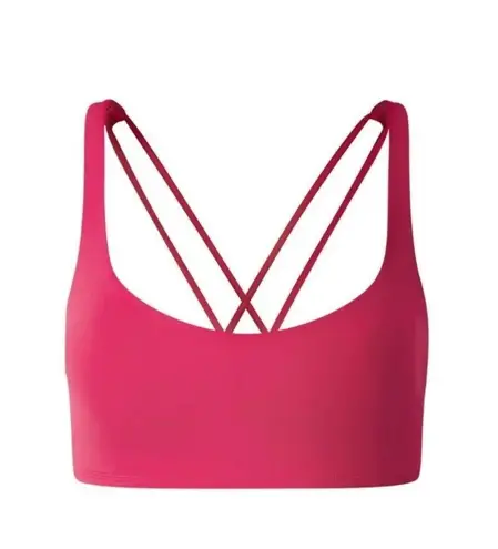 Lululemon  Free To Be Bra Size 8 Dark Pink Berry Wine Criss Cross Back