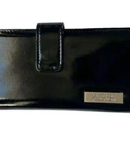 🔃Kenneth Cole Reaction Black Faux Leather Wallet