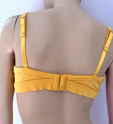 Arizona Body Women’s Unlined Triangle Bralette Organic Cotton Adjustable Straps Yellow Size XL