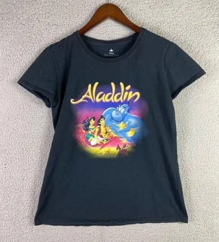 Disney  Aladdin Jasmine T-Shirt Princess Juniors Size Medium Genie Shirt Black