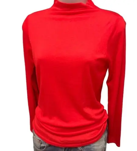 Nine West Red Mock Neck Sweater