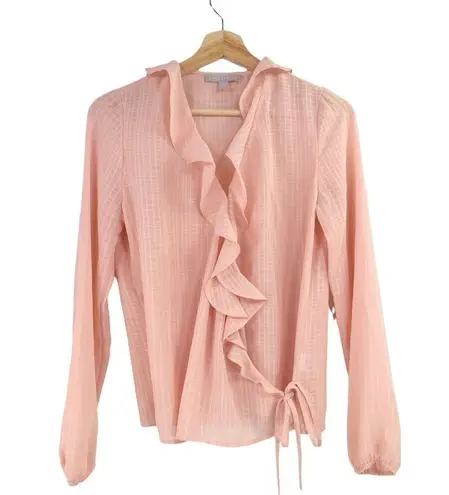 Chelsea28 NWOT - Ruffle Trim Wrap Blouse - XS