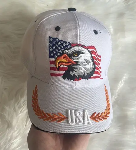 USA American flag and Bald Eagle hat cap