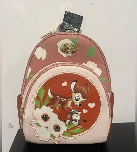 Her Universe Disney Bambi Thumper & Bambi Watercolor Portrait Convertible Mini Backpack