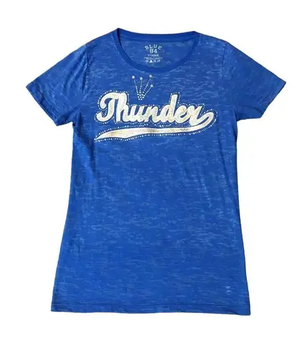 Blue 84  T-Shirt Womens XL Used Sparkly Thunder