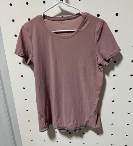 Lululemon  Into the Sun Short Sleeve Powdered Mauve Size