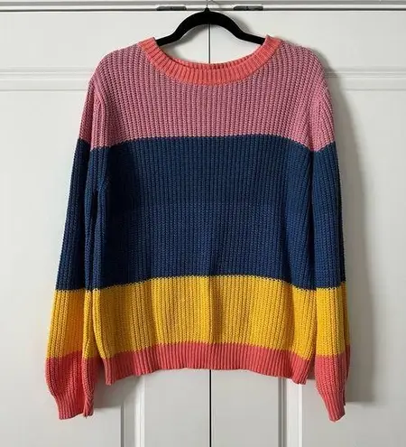 Prómesa Promesa | Color Block Ballon Sleeve Knit Sweater | M/L