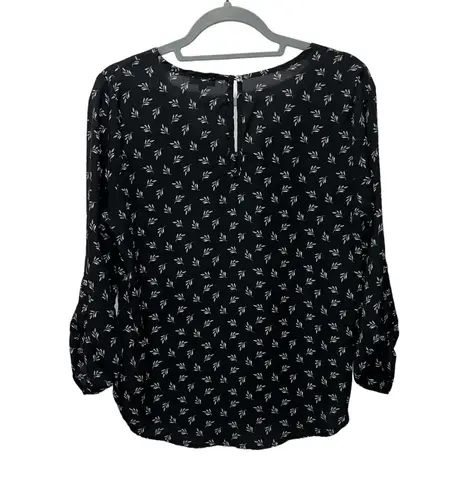 Lily White Black Blouse size Large