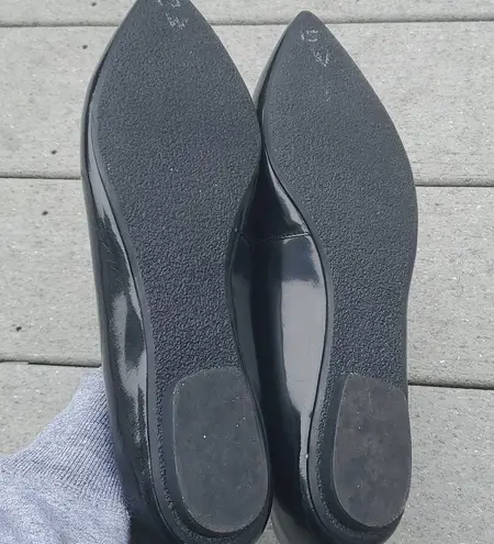 Luxury Rebel Romi Patent Pointed Toe Loafer Flats Size 40