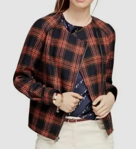 Brooks Brothers womens tartan plaid jacket wool Size 10