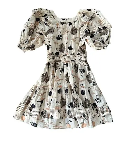 Ulla Johnson  Naomi Mini Dress Daisy Cream Floral Print