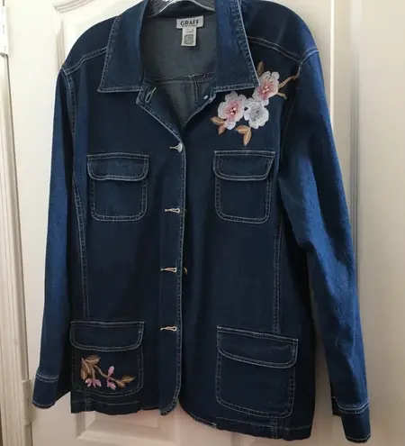 FINAL MARKDOWN Ladies graff by um jacket large Blue