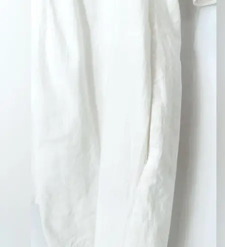 Tuckernuck Pomander Place White Finley Flutter Sleeve Dress V Neck Pockets Sz XL