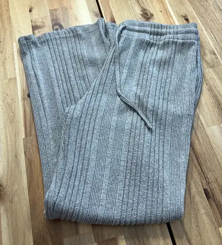 Alkem Women’s Ribbed Knit Lounge Pants – Gray – Size XL