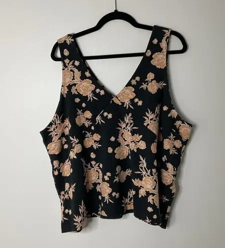 Pact 2 piece set Luxe Jersey Elevated Tank Top + Skirt in Twilight Floral XXXL