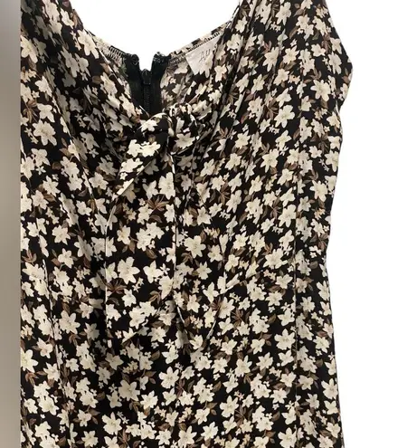 All in Favor Floral Print Tie Jumpsuit