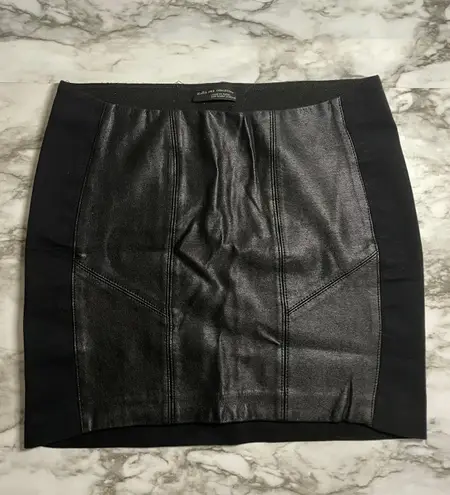 ZARA Faux Leather Miniskirt