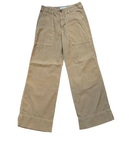 VELVET By Graham & Spencer Vera Corduroy Wide Leg Pant Size 0 Tan