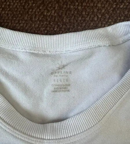 Aerie Cropped White Shirt