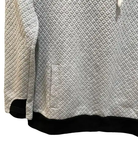 Vanilla Bay happy homecoming quilted double hoodie grey black womens medium