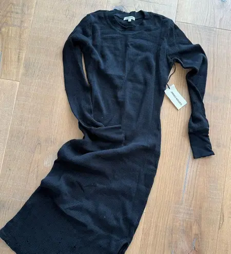 Cotton Citizen NEW NWT Black Monaco Long Sleeve Midi Dress