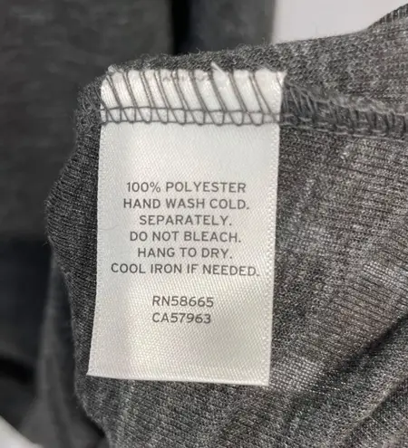 Caslon New Soft Knit Long Sleeve Side Tie Midi Dress Charcoal Grey Size Medium