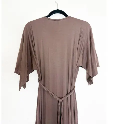 Rachel Pally NWT Long Caftan Maxi Dress Size Small Pecan Short Sleeve Lagenlook