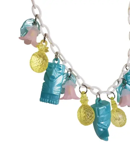 Handmade One Of A Kind Retro Pinup Tiki Necklace