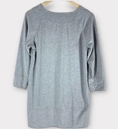 Neon Buddha Cropped Sleeve Sweatshirt Tunic Top