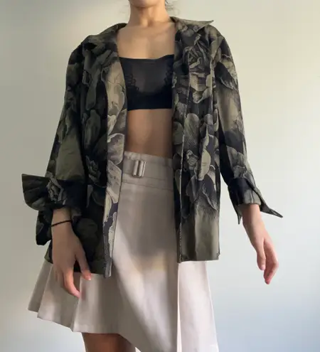 Ellen Tracy Flower Print Blazer Size 16