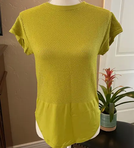 SAVVI Alexa Activewear Top Womens XS Small Apple Green
