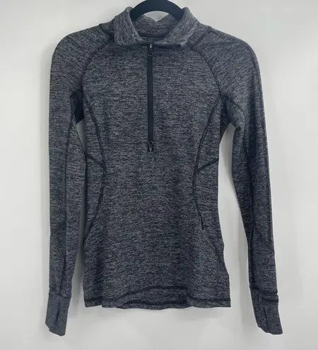 Lululemon  Runderful Zip grey activewear quarter zip long Sleeve Shirt size 2