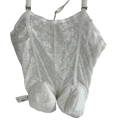 Goddess Corset Bra Women 32DDD NWT White Floral Lace Strapless Hook & Eye Size undefined