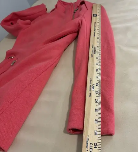 INC International Concepts Women's Coat Small Hot Pink Lined Full Zipper Pocket