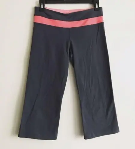 Lululemon  wunder under cropped‎ pants Reversible Womens Size 6 Yoga Running