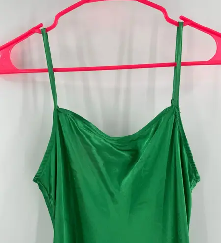 Pistola Dress Size Extra Small NWT Mari Slip Satin Kelly Green Adjustable Straps