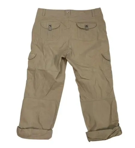 Kuhl * Pant Womens 14 Khaki Hiking Camping Outdoor Gorpcore Roll Tab Convertible