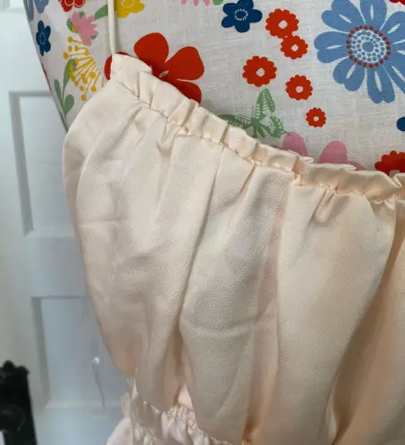 NWT Triple Smocked Tank Tan Size L