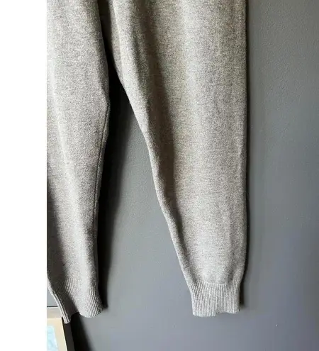 Cozy Heathered Brown Sweater Knit Jogger Pants with Drawstring Waist size Small