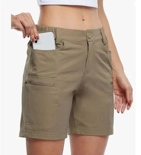 Willit deep khaki cargo stretch shorts Size XL Tan