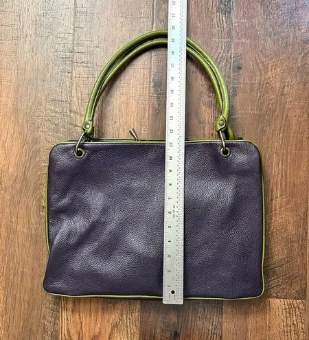 Plinio Visona leather color block bag, made in Italy, NWOT