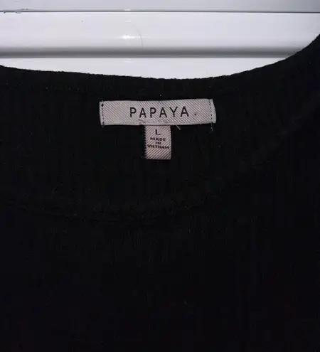 Papaya Cropped Long Sleeve