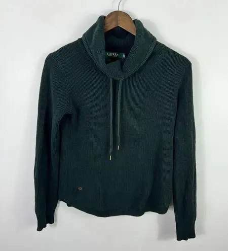 Lauren Ralph Lauren Sweater Women S Green Cotton Quiet Luxury Old Money Minimal