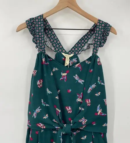 Matilda Jane Evergreen Dream Jumpsuit Hummingbird Print Cottagecore NEW Small