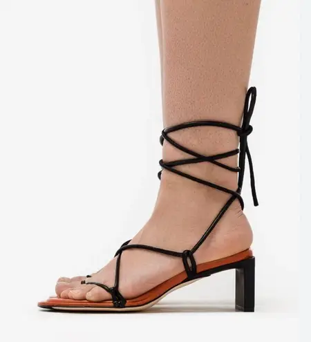 NEW Miista Alberta Hot Mustard Nappa Sandals, Size 36 New in Box Retail $405